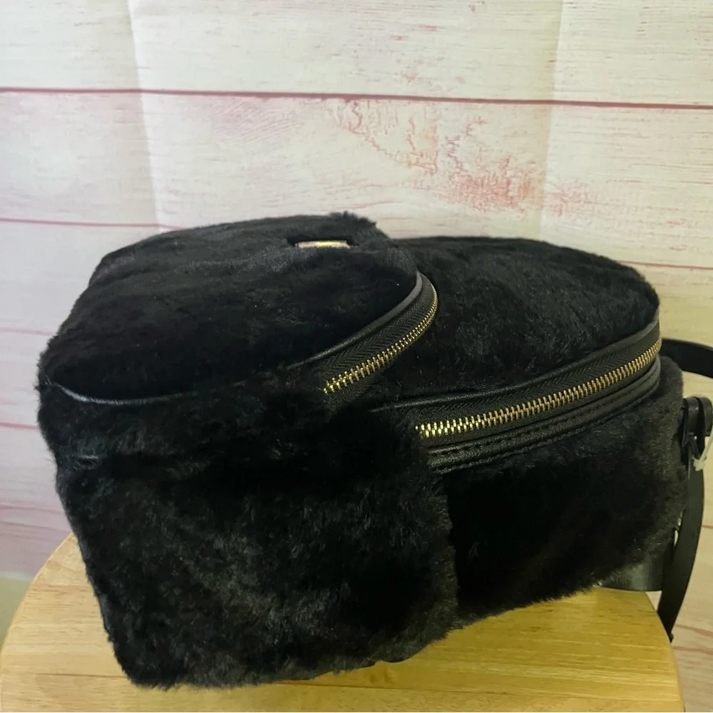 Juicy Couture NWT‎ Faux Fur Black BackPack